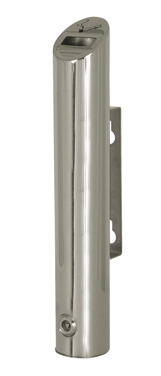 CENICERO tubular mural inox cubierto 1,7L